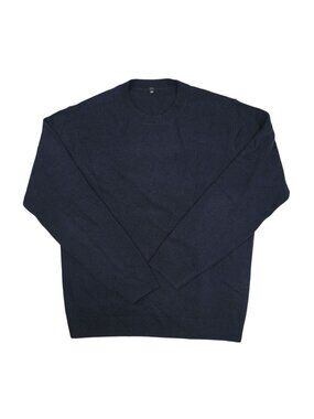 Muji Crewneck Knit Sweater in Blue